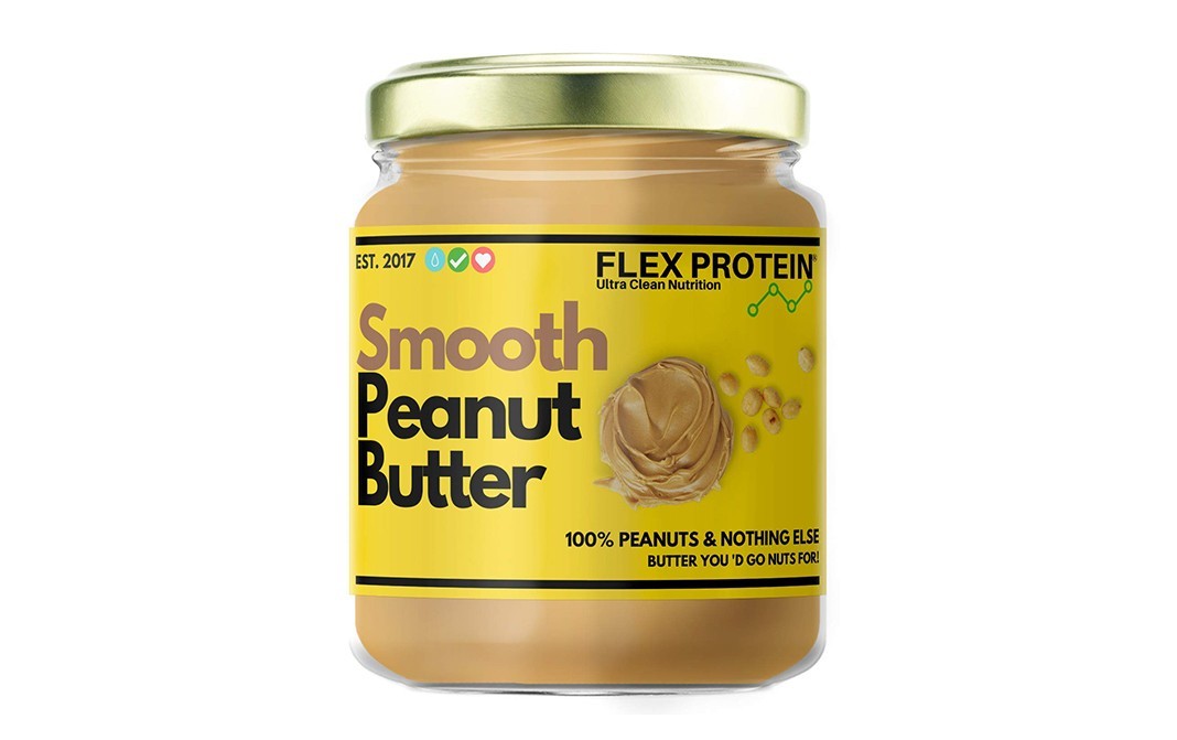 Flex Protein Smooth Peanut Butter    Glass Jar  500 grams
